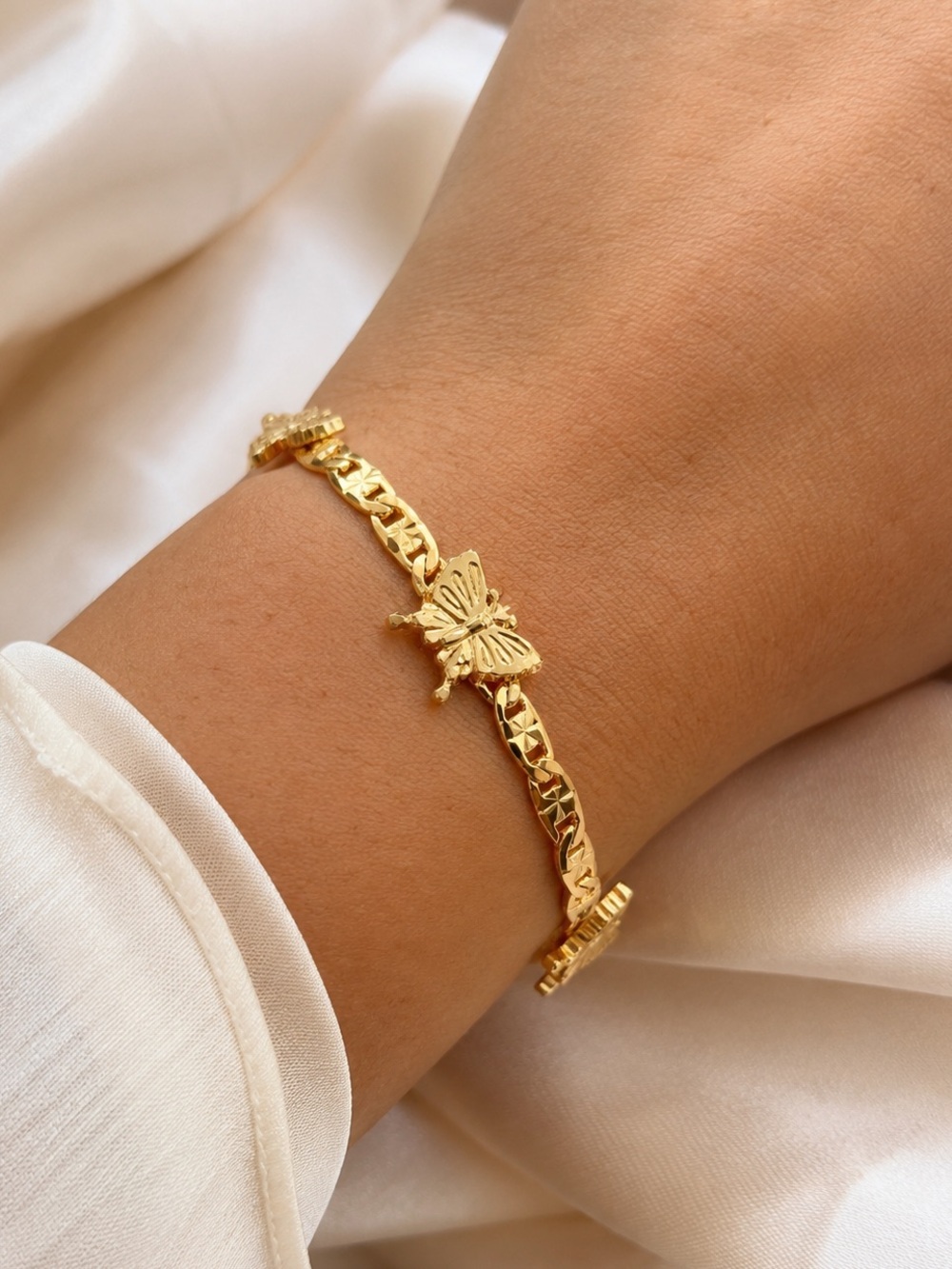 18K Butterfly Bracelet